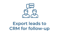 Export leads to CRM for follow-up